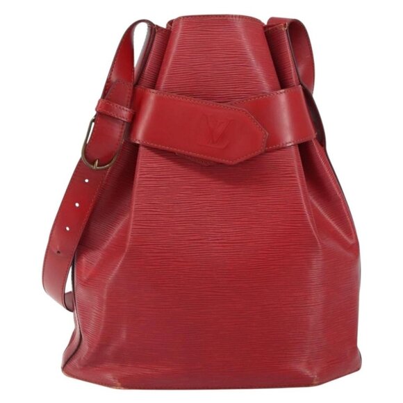 Authentic LOUIS VUITTON Epi Sac Depaule GM Shoulder Bag Red M80197 LV - Picture 5 of 16